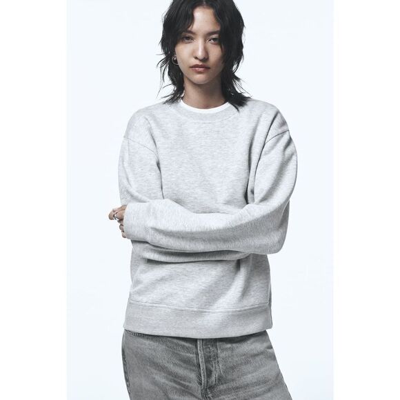✨ZARA MINIMALIST COTTON BLEND SWEATSHIRT✨ - Picture 1 of 10
